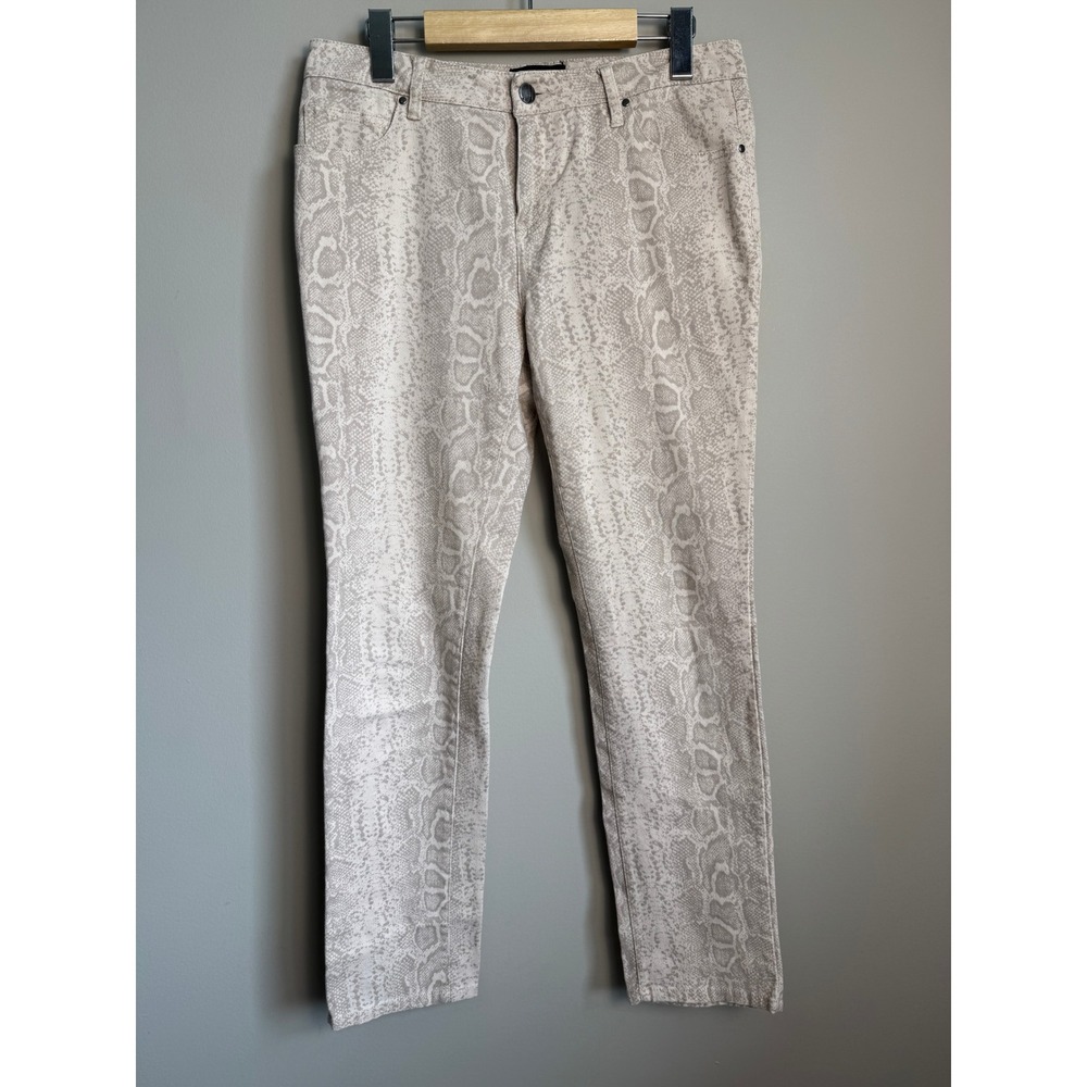 Jessica Modern Fit Snake Skin Print Pants Neutral Animal Print Indie Sleaze 4